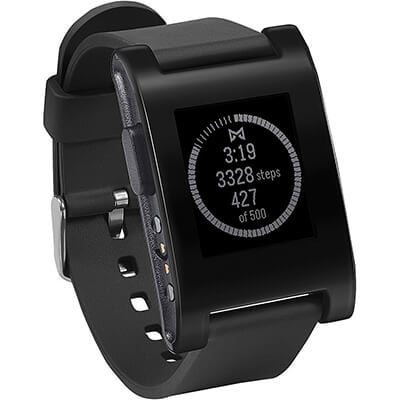 Pebble watch with e-paper display