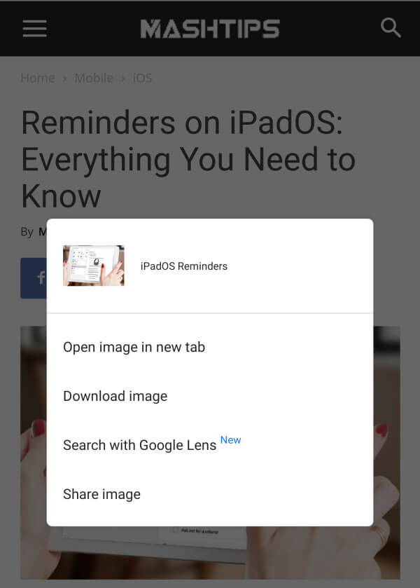 Search Images On Chrome With Google Lens