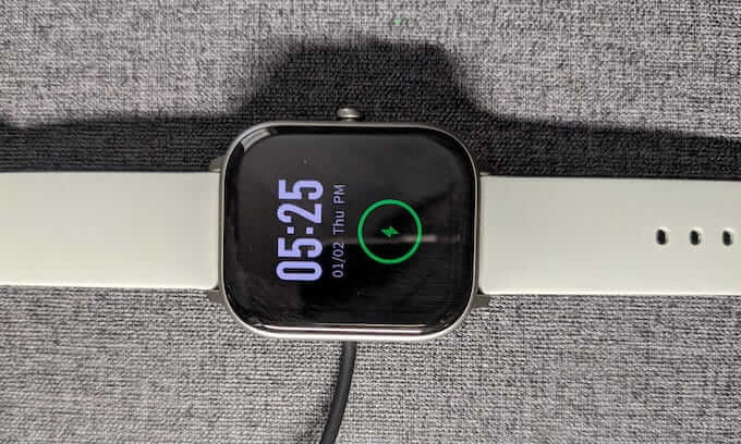 Amazfit GTS On Charger