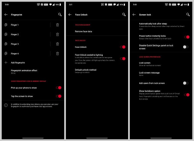 Customize Android 10 lock screen on OnePlus