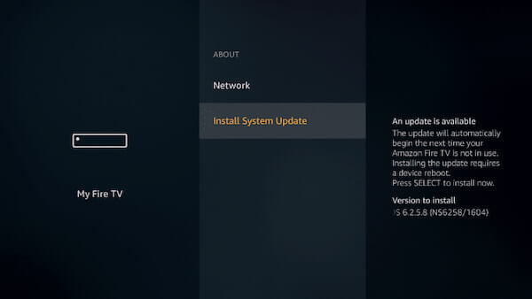 Fire Stick Software Update