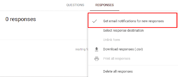 How to Get Google Form Email with Form Content - 4