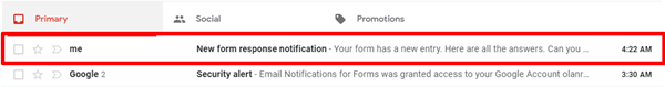 How to Get Google Form Email with Form Content - 44