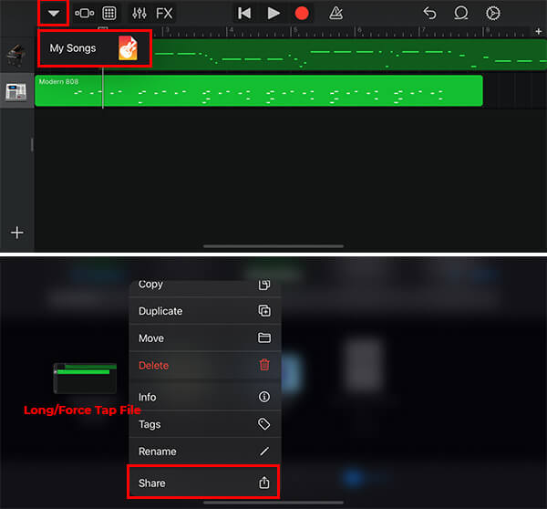 make a ringtone with garageband on iphone