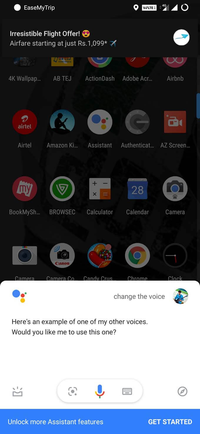 Change the Voice of Google Assistant by Voice Command