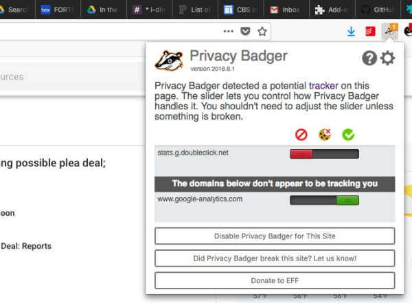 PrivacyBadger Firefox add-on