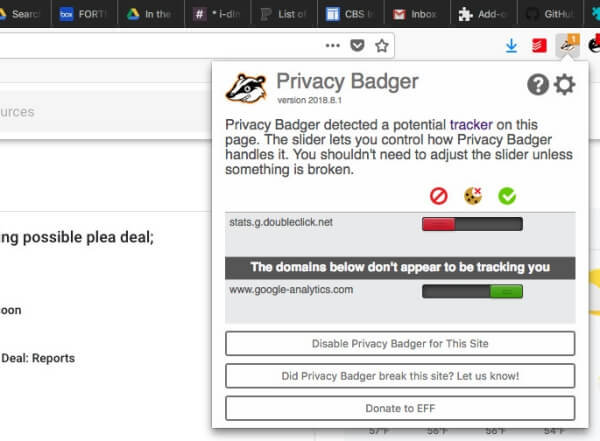 Tiện ích bổ sung PrivacyBadger Firefox