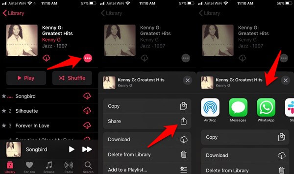 share apple playlists