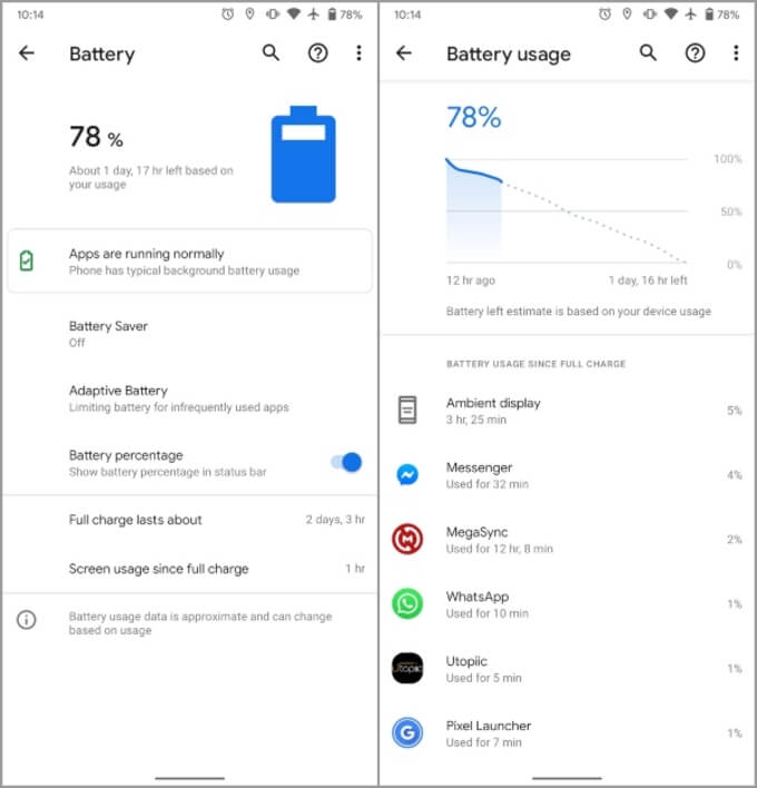 Android battery test