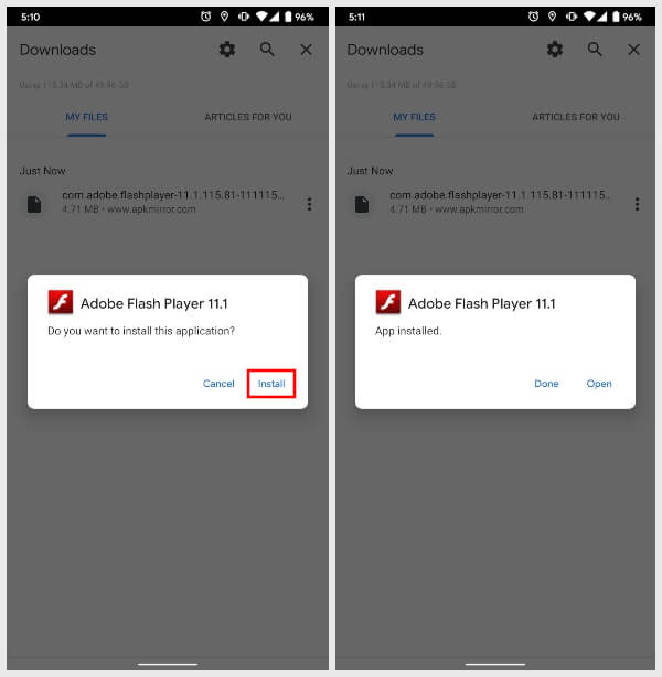 adobe flash for android free