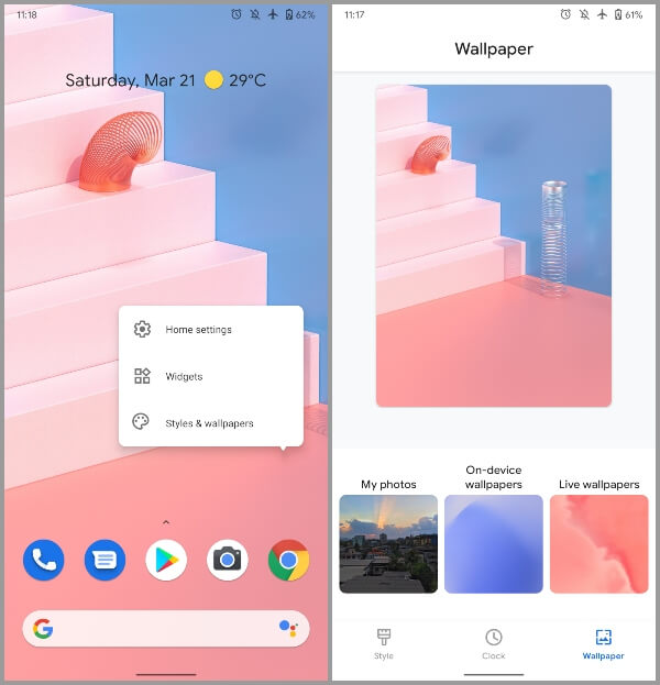 Android 11 Developer Preview 2 Pixel Theme Features