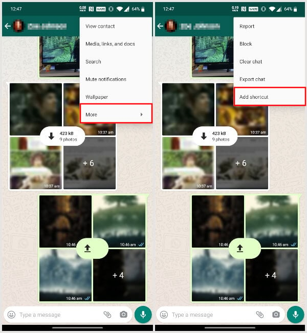 Hidden Features: Place WhatsApp Contact On Home Screen