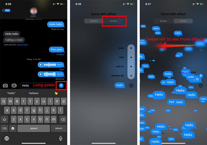 How to Use iMessage Screen Effects for Any Message on iPhone or iPad