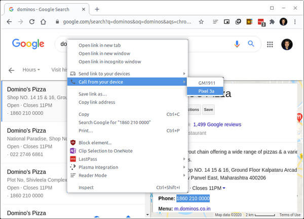 Cara melakukan panggilan langsung dari Google Chrome