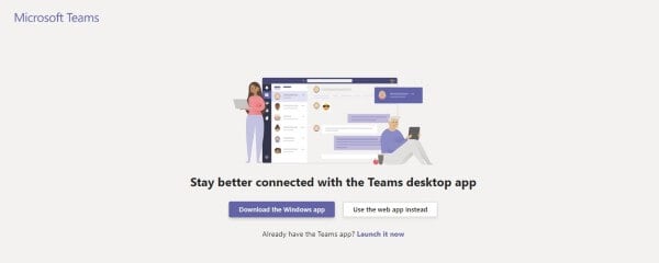 Windows Microsoft Teams launch