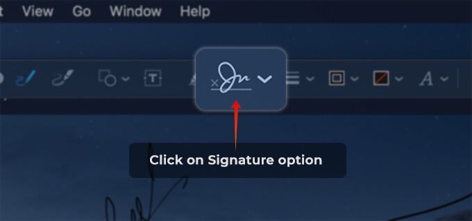 Add Signature on PDF or Images from Preview App on Mac