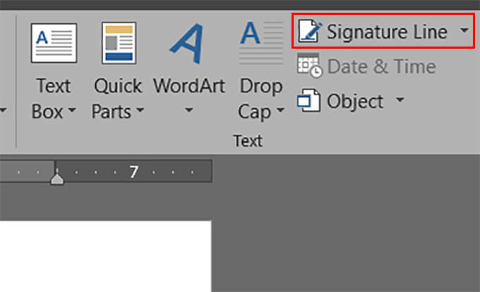 Add Signature to A Document in Word