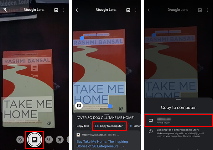 How to Copy Text From Image and Paste on PC Using Google Lens on Android