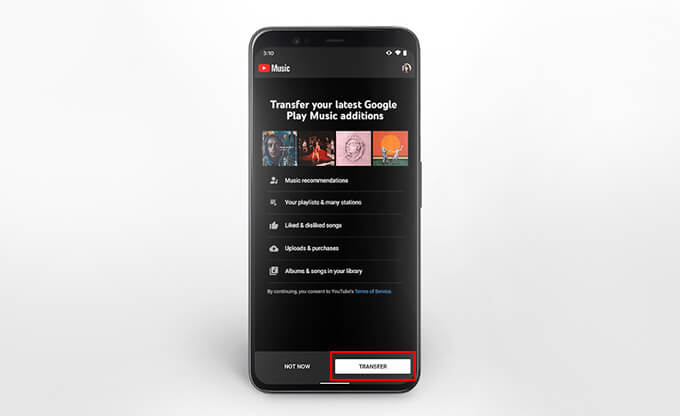 Import Google Play Music to YouTube Music on iOS and Android