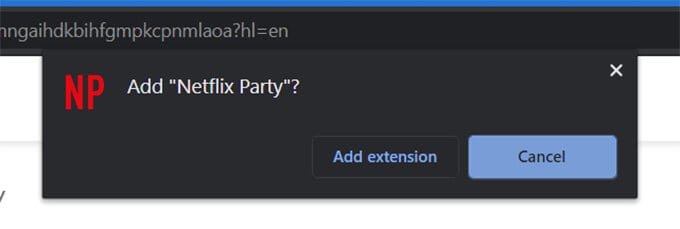 Install Netflix Party Extension on Chrome