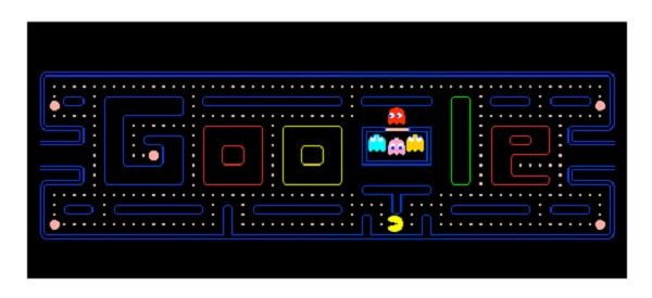 pac man google doodle game