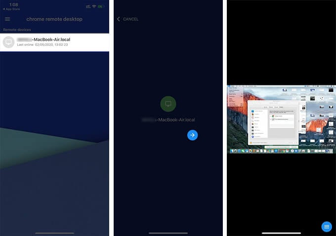 Take Mac Screenshot on iPhone Using Chrome Remote Desktop