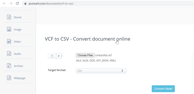 VCF to CSV file