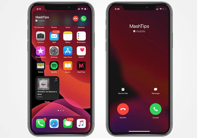 Banner Calls vs Full Screen Calls on iPhone iOS 14