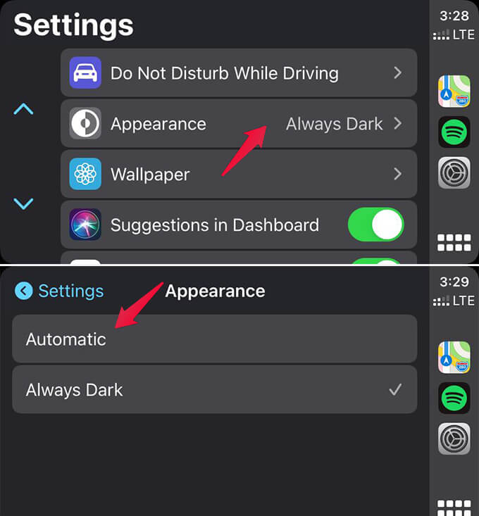 Change CarPlay Theme Appearance