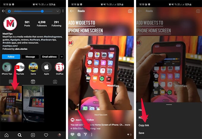 download instagram reel video