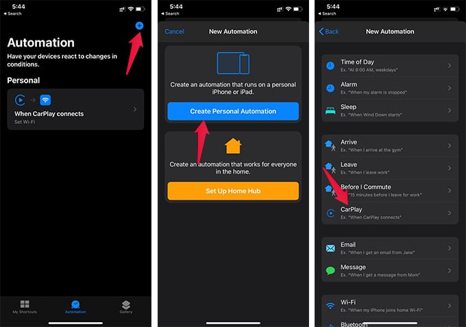 automation to enable wifi automatically on iphone