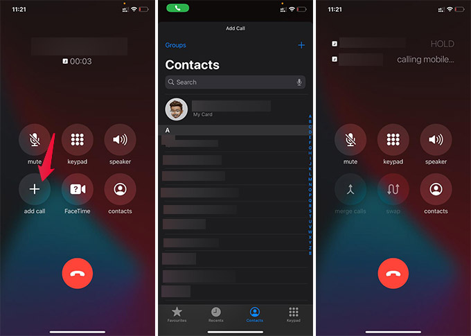 how to make a conference call on iphone 10