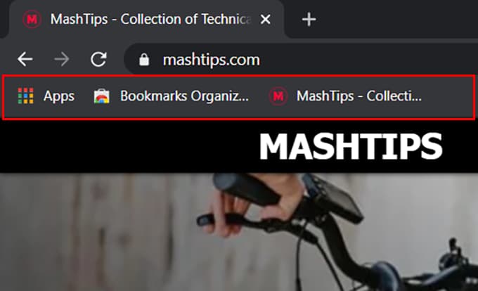 Bookmarks Bar in Chrome