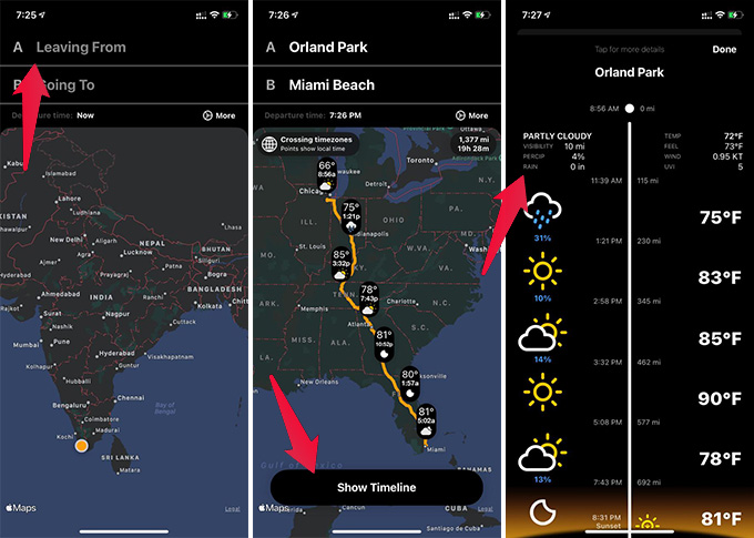 How to Get Weather Along A Route on iPhone - 18