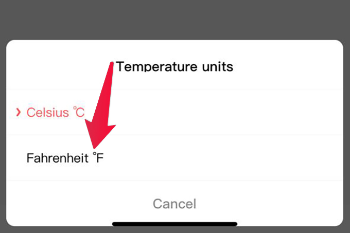 Set Fahrenheit for Weather App on Amazfit Bip