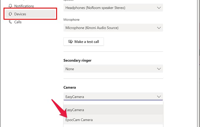 Use Android phone as webcam for Microsoft teams Meeting on Windows