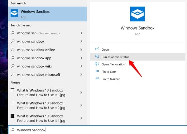 windows 10 sandbox vm