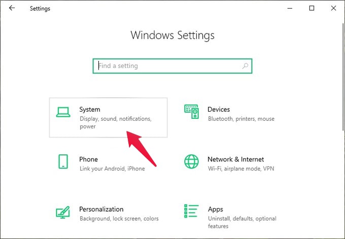 Windows 10 Settings app