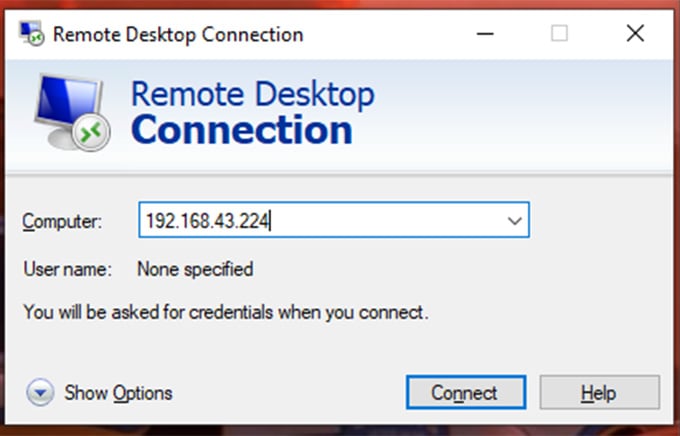 remote desktop client ip