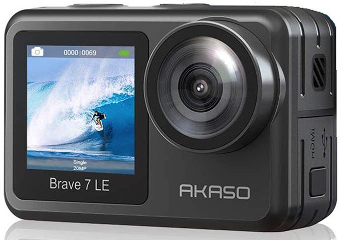 AKASO Brave 7 LE  Affordable 4K WiFi Action Camera for Vlogging   Adventure - 50