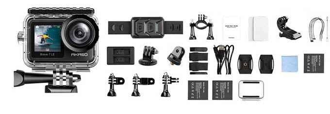 AKASO Bravo 7 LE Action Camera Accessories