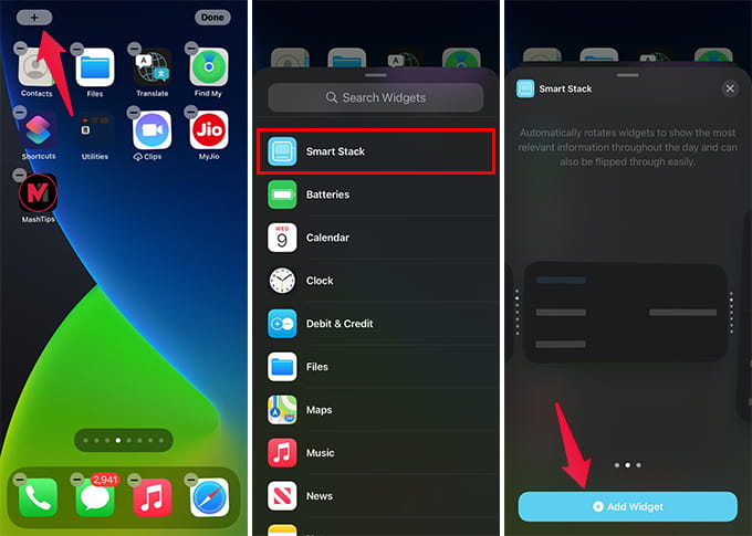 Here's Everything You Can Do with Smart Stack Widget on iPhone | MashTips