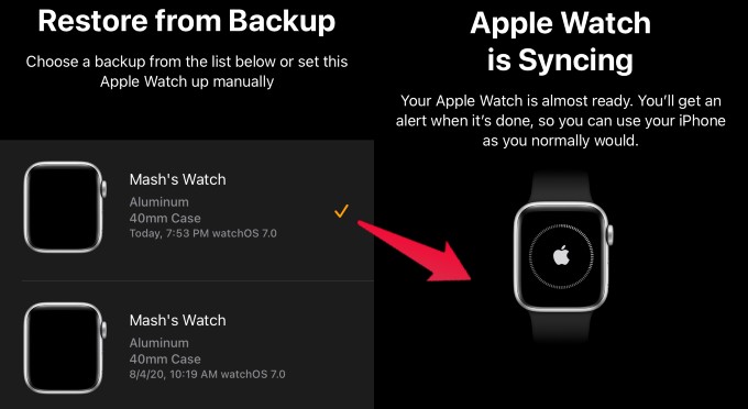 Appel Watch Force Sync