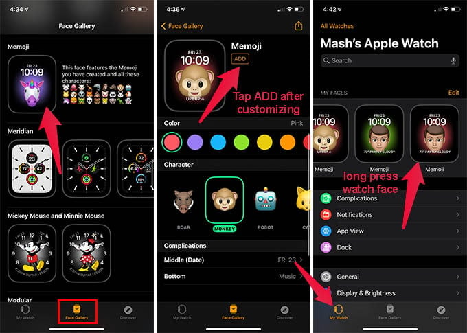 Create Custom Memoji Watch Face for Apple Watch on iPhone