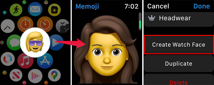 Create Memoji Watch Face from Apple Watch