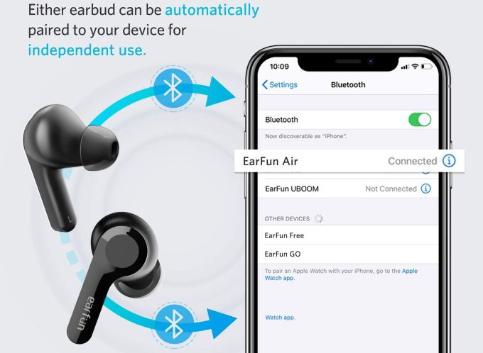 EarFun Air Headphones Switch