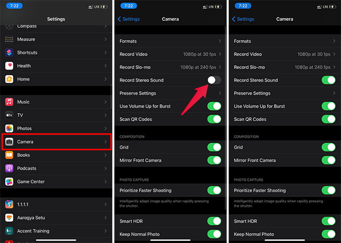 Enable Record Stereo Sound on iPhone Video