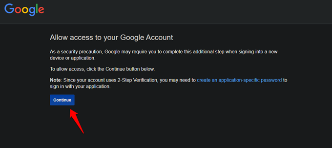 google account access