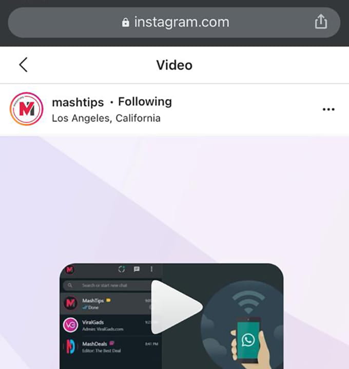 Instagram Web to Disable Video Autoplay