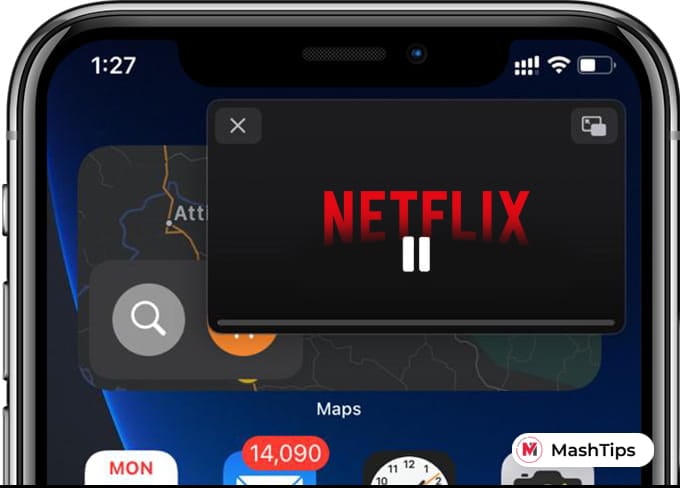 Netflix Picture in Picture Mode iPhone